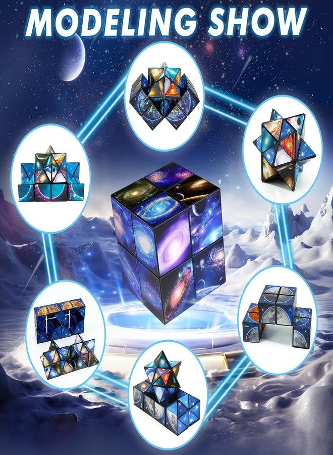 Euclidean Cube Star Cube Magic Cube Set, 2 in 1 Yoshimoto Cube for Kids and Adults, Toy for Boys and Girls Ages 8-12 - Image 2